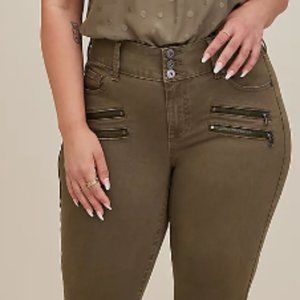 Torrid- Stretch Multi Zip Jegging